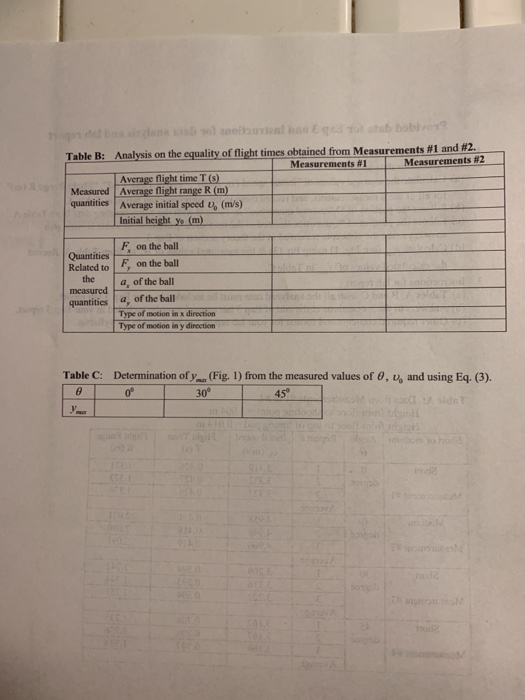 Solved Provided Data For Exp 3 And Instructions For Data | Chegg.com