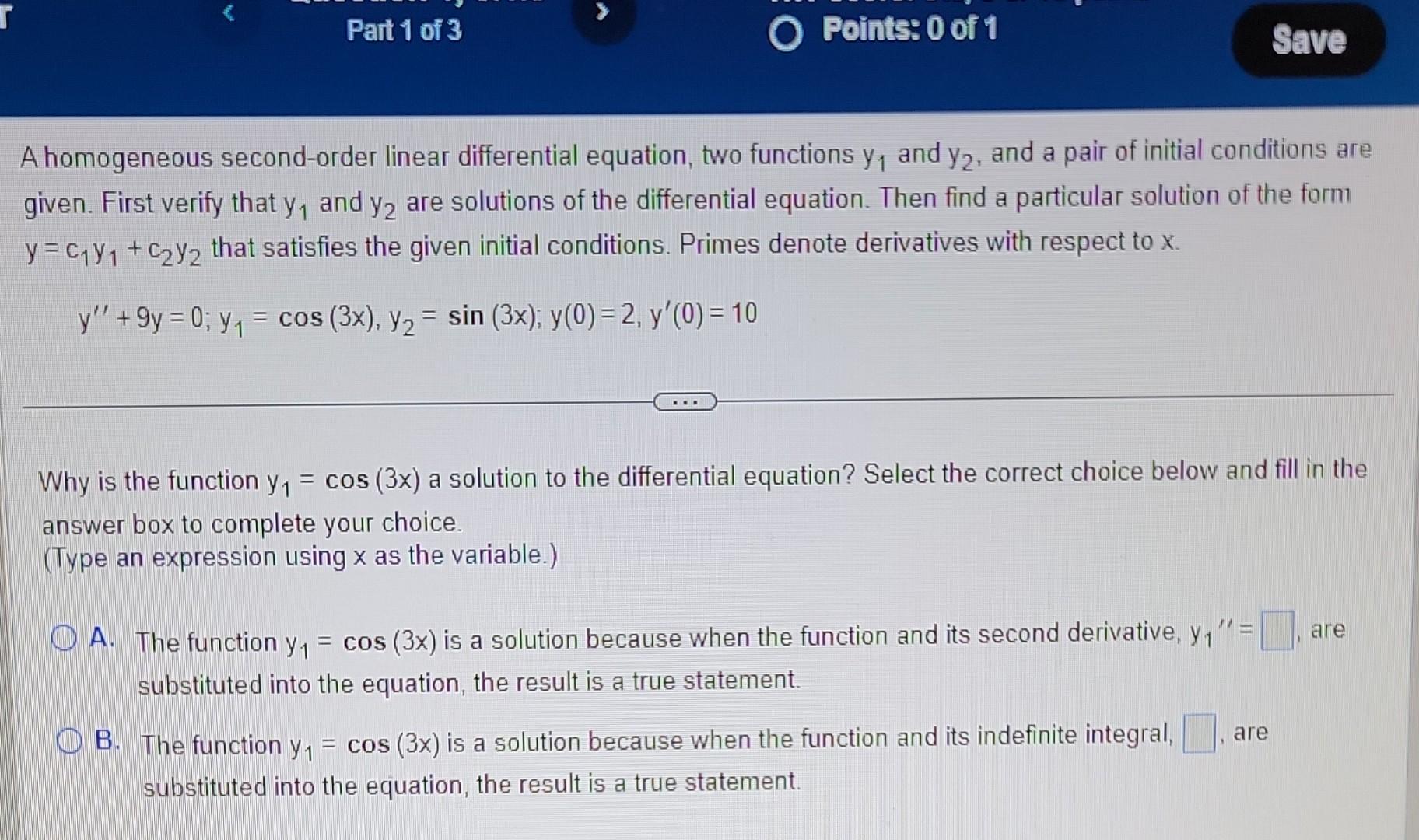 solved-a-homogeneous-second-order-linear-differential-chegg