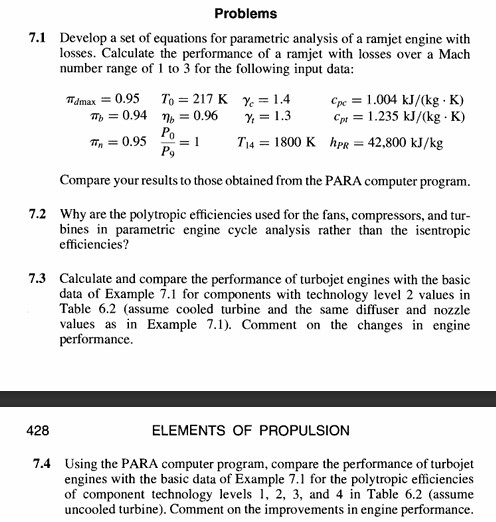 Solved Develop a set of equations for parametric analysis of | Chegg.com