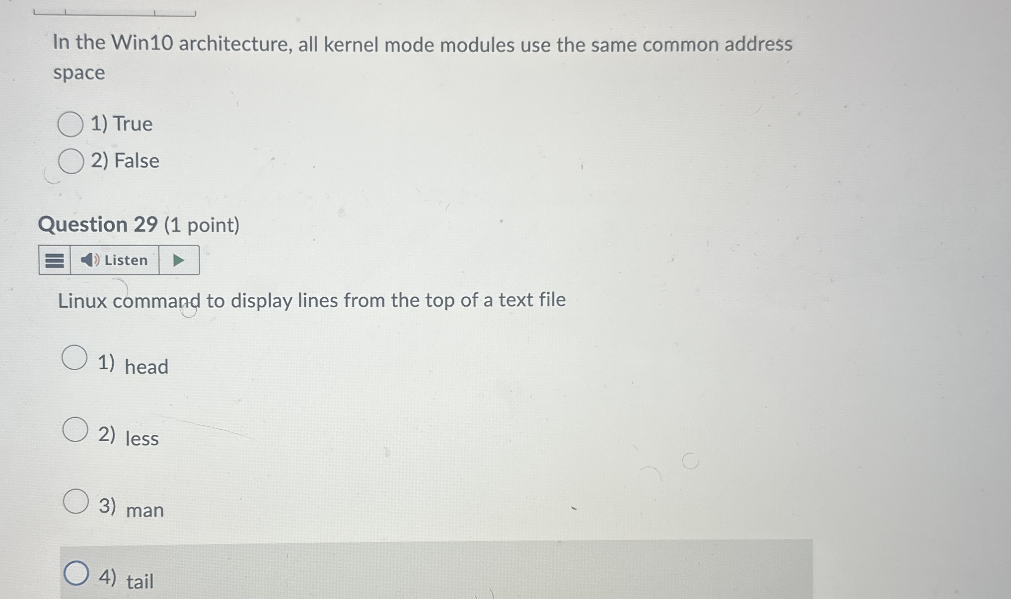 Solved In the Win10 ﻿architecture, all kernel mode modules | Chegg.com