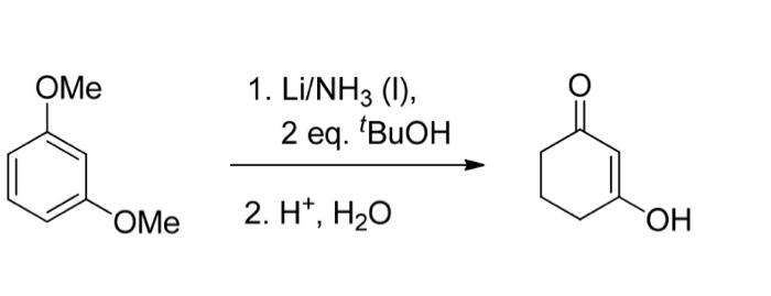 Solved 1. Li/NH3(I), 2. H+,H2O | Chegg.com