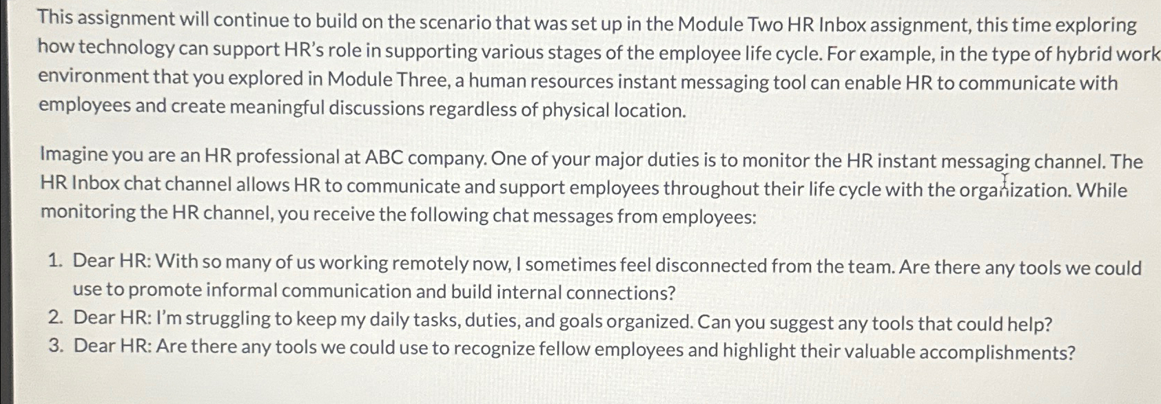 Solved This assignment will continue to build on the | Chegg.com