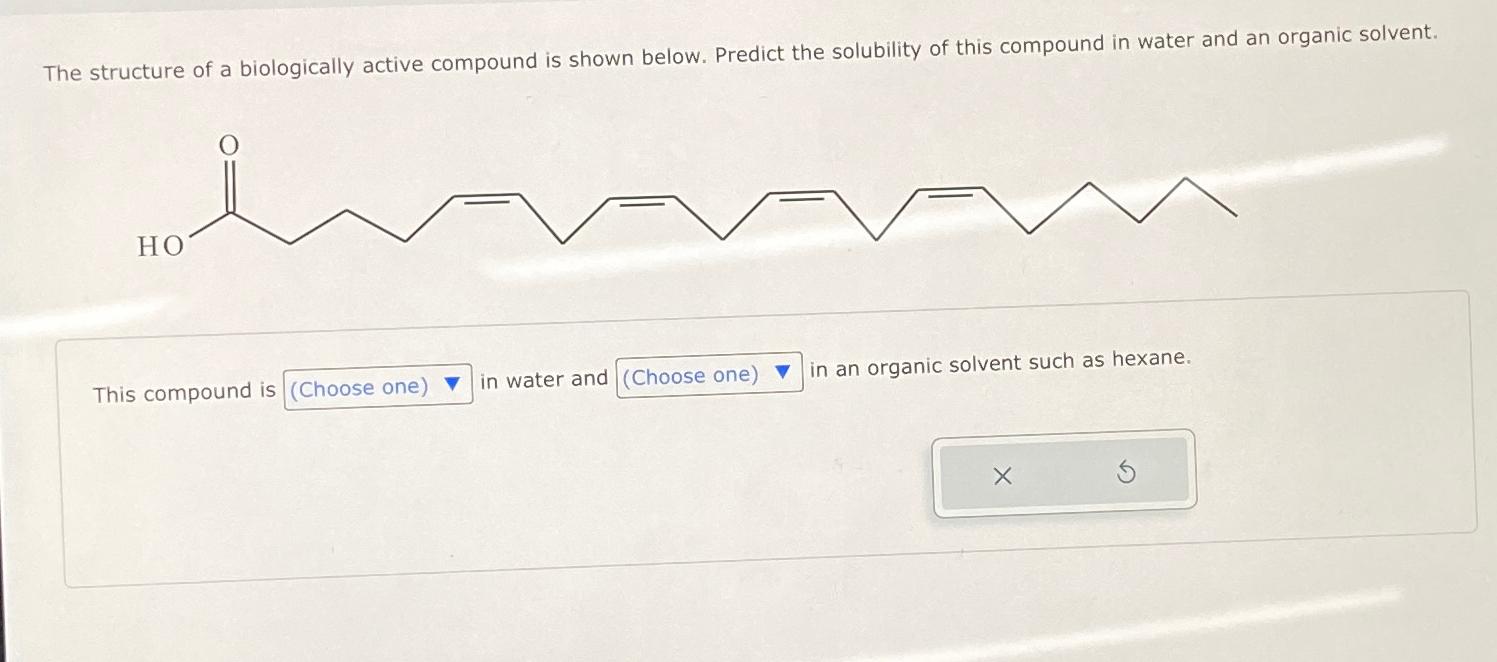 Solved The Structure Of A Biologically Active Compound Is