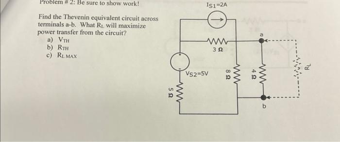 Solved Find the Thevenin equivalent circuit across terminals | Chegg.com
