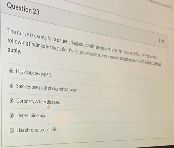 Solved Question 15 1 pts The nurse is caring for a patient | Chegg.com