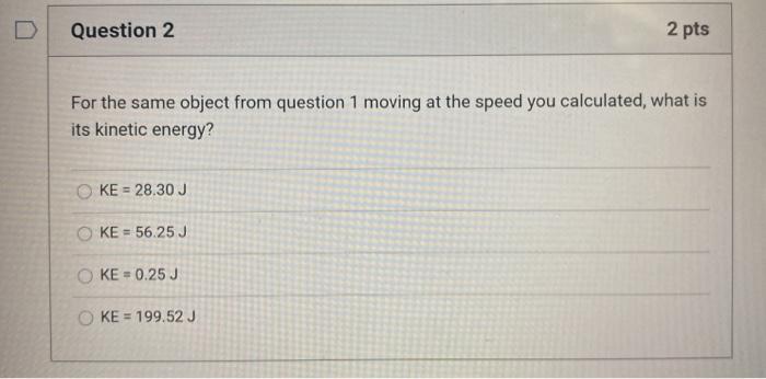 Solved An object with a mass of 2 kg is moving along a | Chegg.com