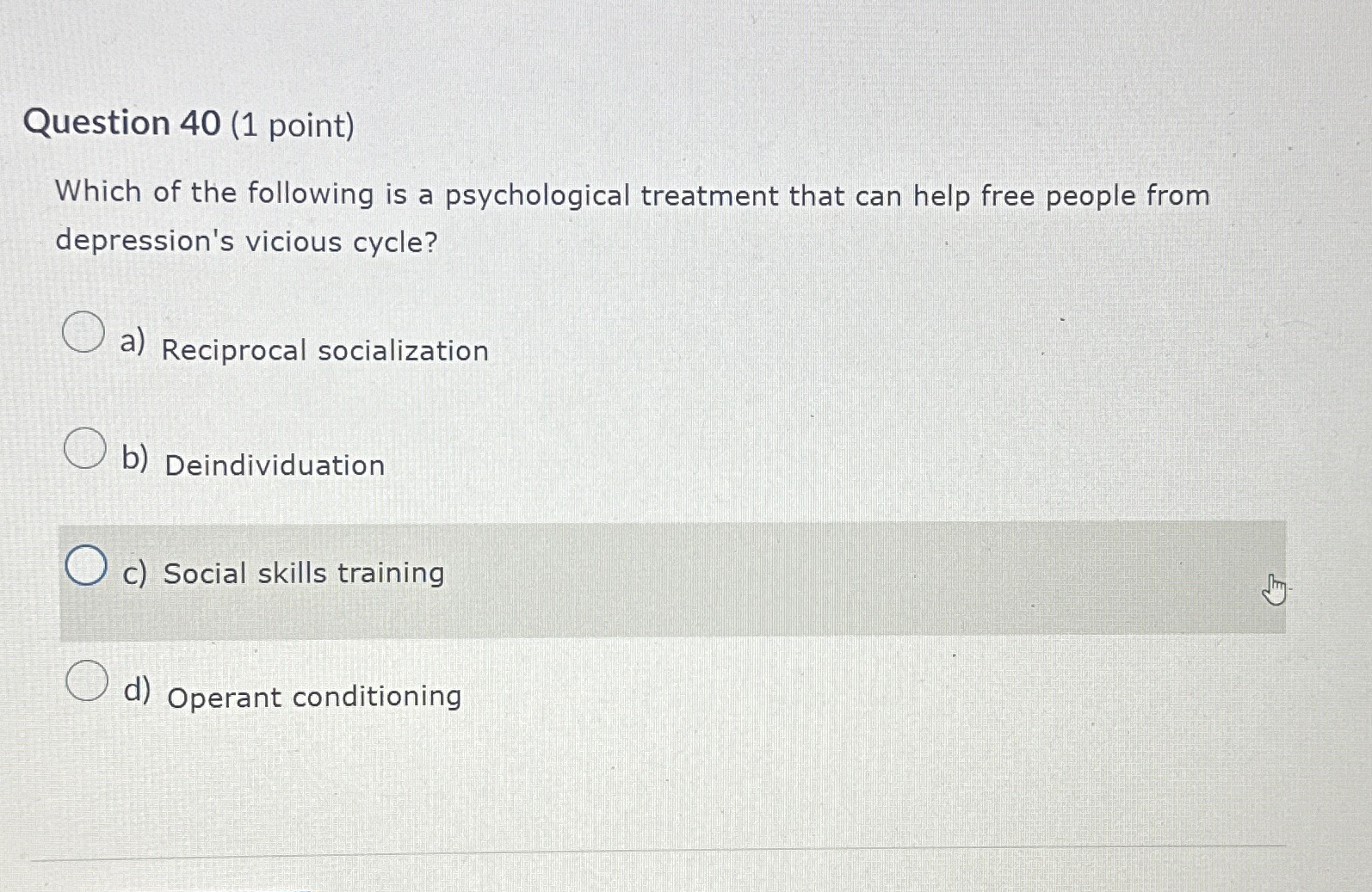 Solved Question 40 (1 ﻿point)Which of the following is a | Chegg.com