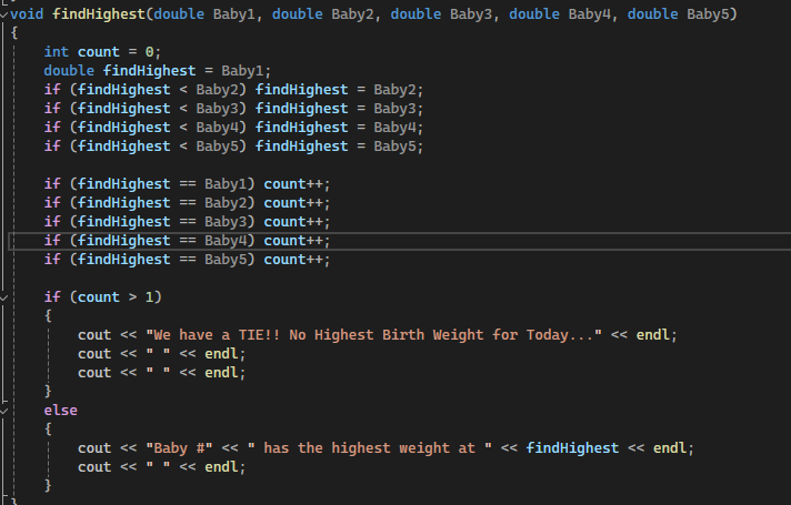 Solved how to add code that says Baby# (what ever has the | Chegg.com