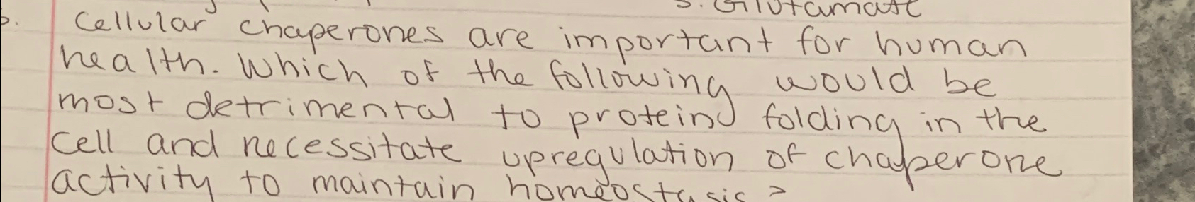 Solved Cellular chaperones are important for human health. | Chegg.com