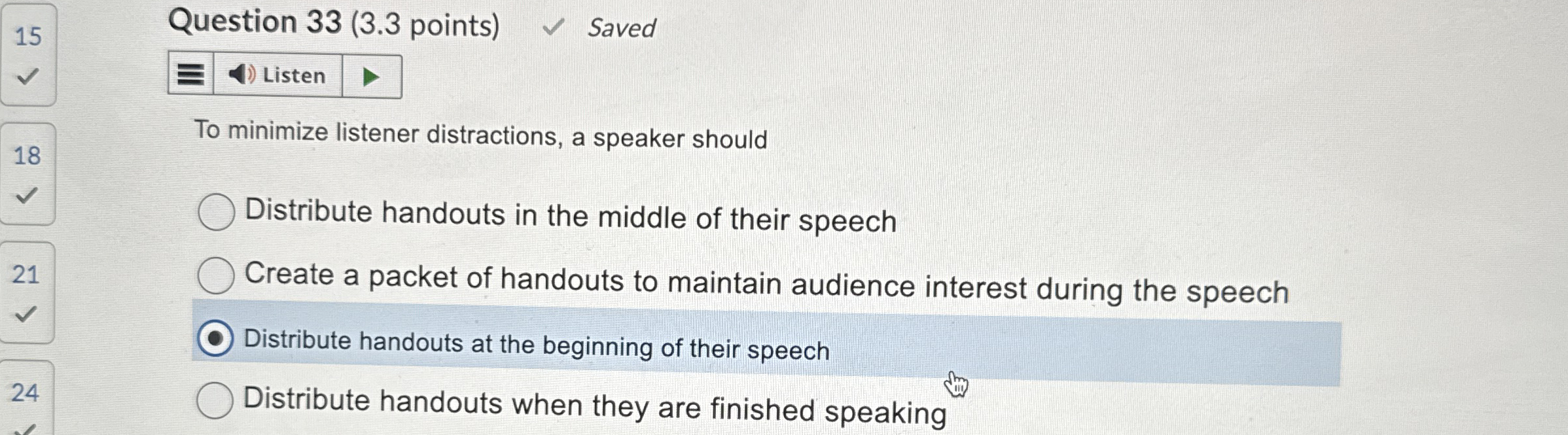 Solved Question 33 (3.3 ﻿points)SavedListenTo minimize | Chegg.com