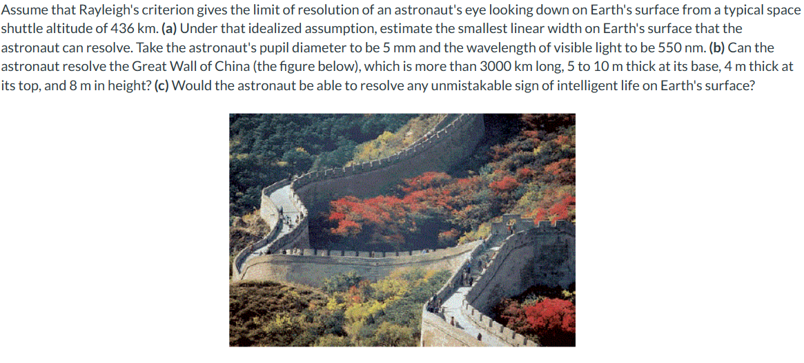 Solved Assume that Rayleigh's criterion gives the limit of | Chegg.com