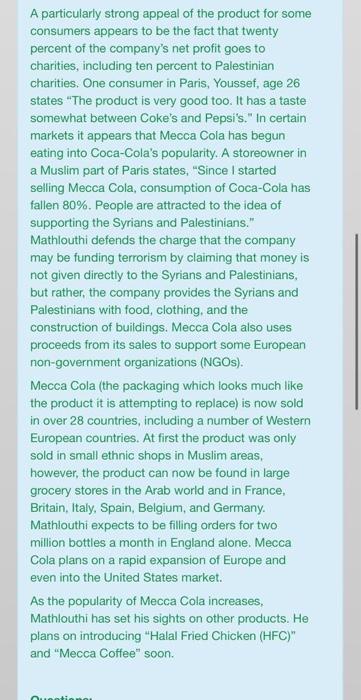 Solved Read carefully the following case study and answer | Chegg.com