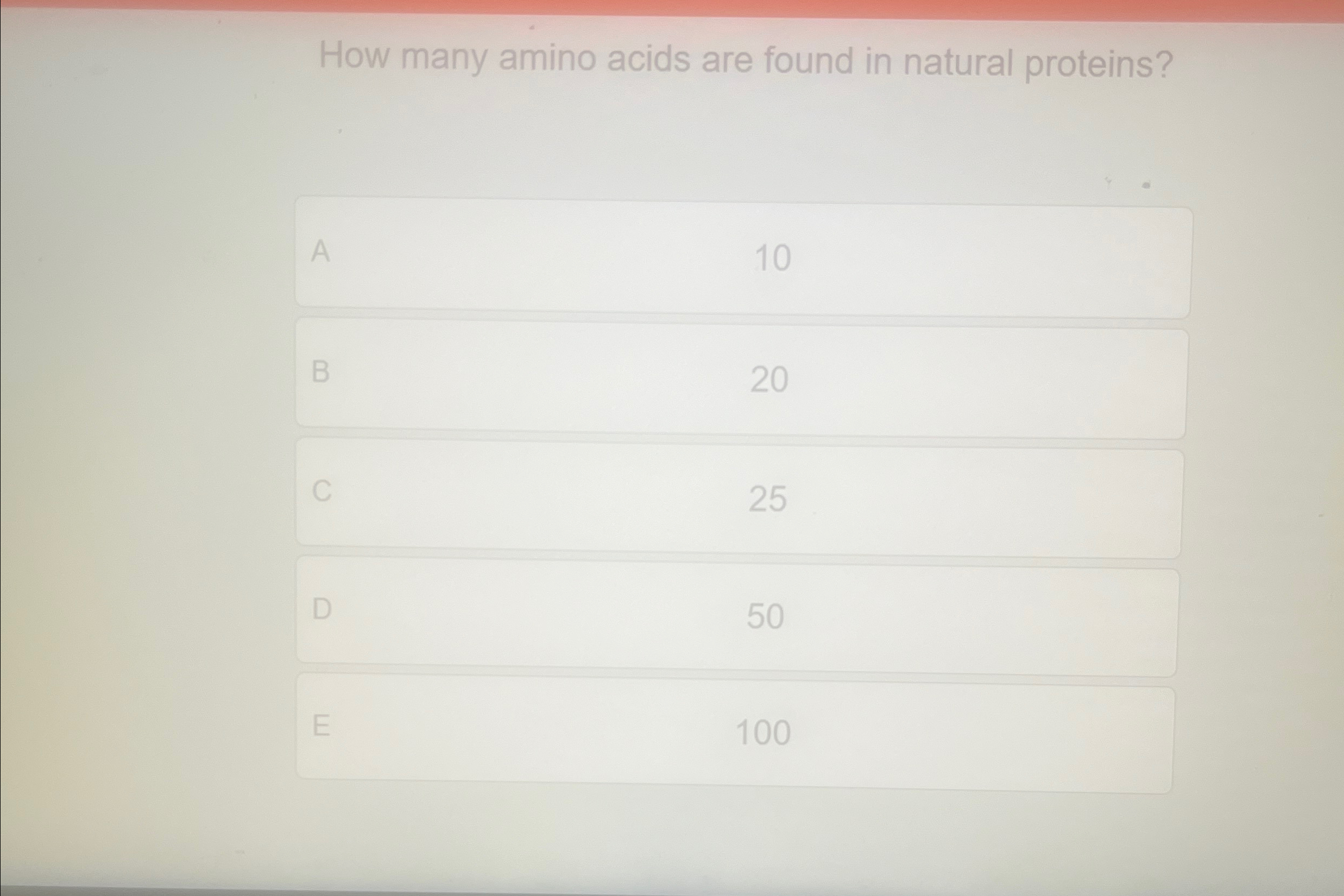 Solved How many amino acids are found in natural | Chegg.com