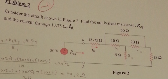 Solved Problem 2 Sider the circuit shown in Figure 2. Find | Chegg.com