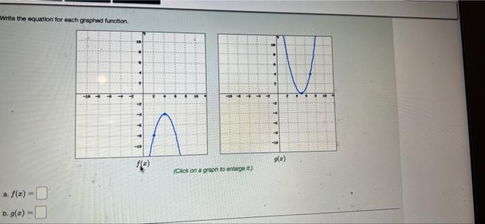 Solved Write The Equation For Each Graphed Function 9() | Chegg.com