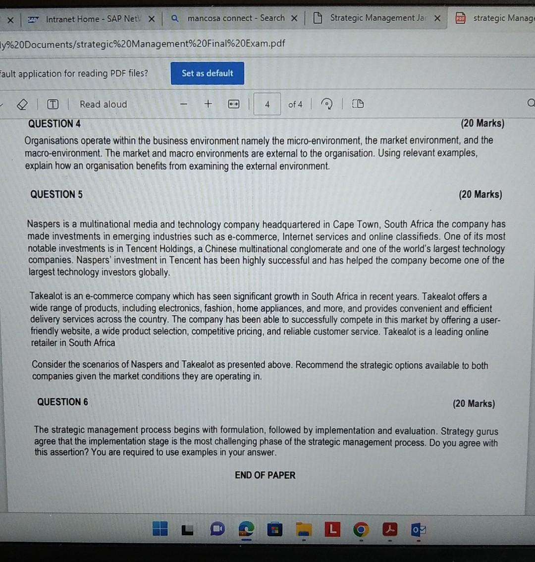 Solved Assume that you are the CEO of an organisation of | Chegg.com