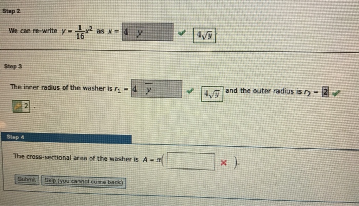 Solved Tutorial Exercise Find The Volume V Of The Solid O Chegg Com