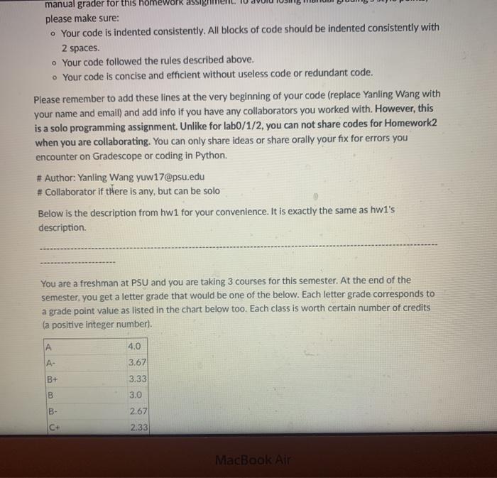 Solved Part 2 Python: (8 pts) You will be rewriting code | Chegg.com
