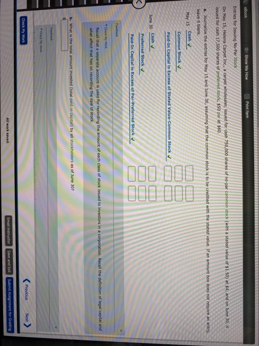 Solved eBook Show Mo How Print Item Entries for Issuing Par | Chegg.com
