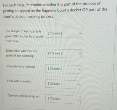 Solved For each step, determine whether it is part of the | Chegg.com