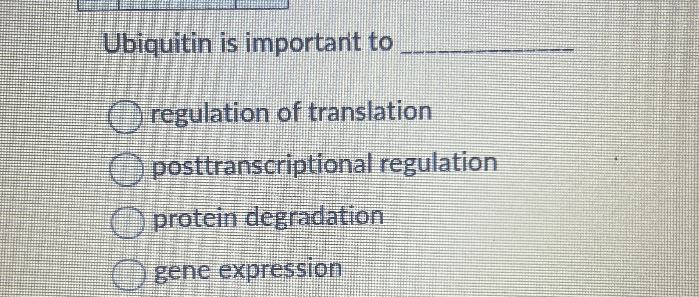 Solved Ubiquitin is importanit to q,regulation of | Chegg.com