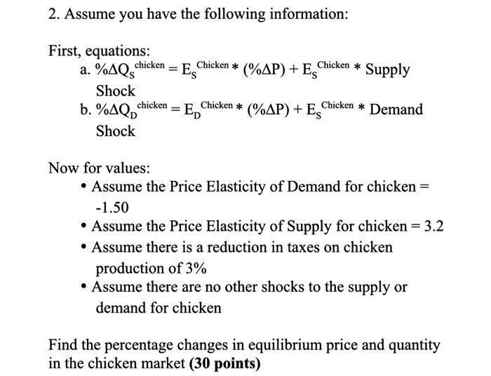 Solved 1. Use the equations below (developed from regression