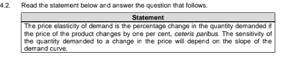 Solved Read the statement below and answer the question that | Chegg.com
