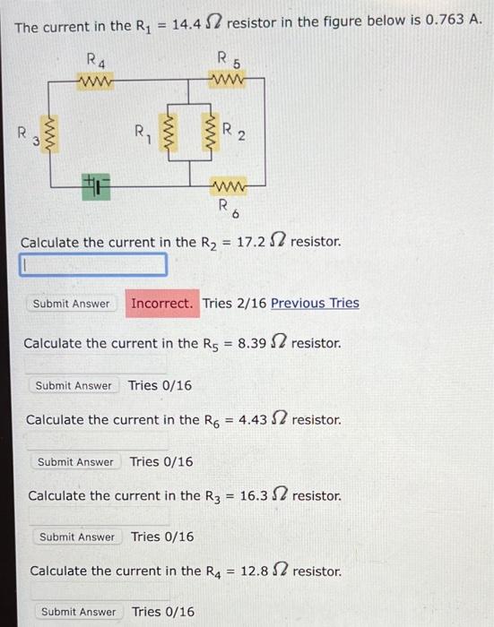 Solved The current in the R1=14.4Ω resistor in the figure | Chegg.com
