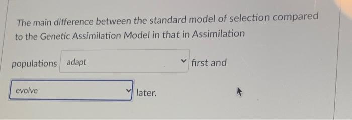 Solved The main difference between the standard model of | Chegg.com