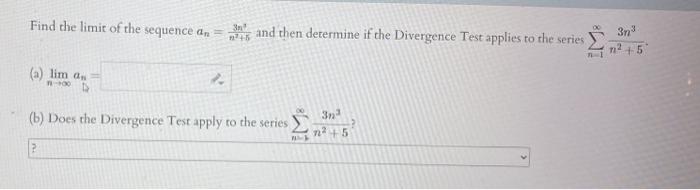 Solved Find the limit of the sequence in and then determine | Chegg.com