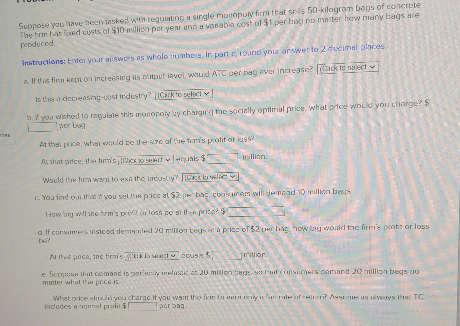 Solved Suppose you have been tasked with regulating a single | Chegg.com