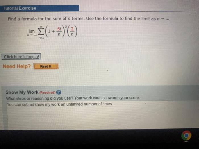 Solved Tutorial Exercise Find a formula for the sum of n | Chegg.com