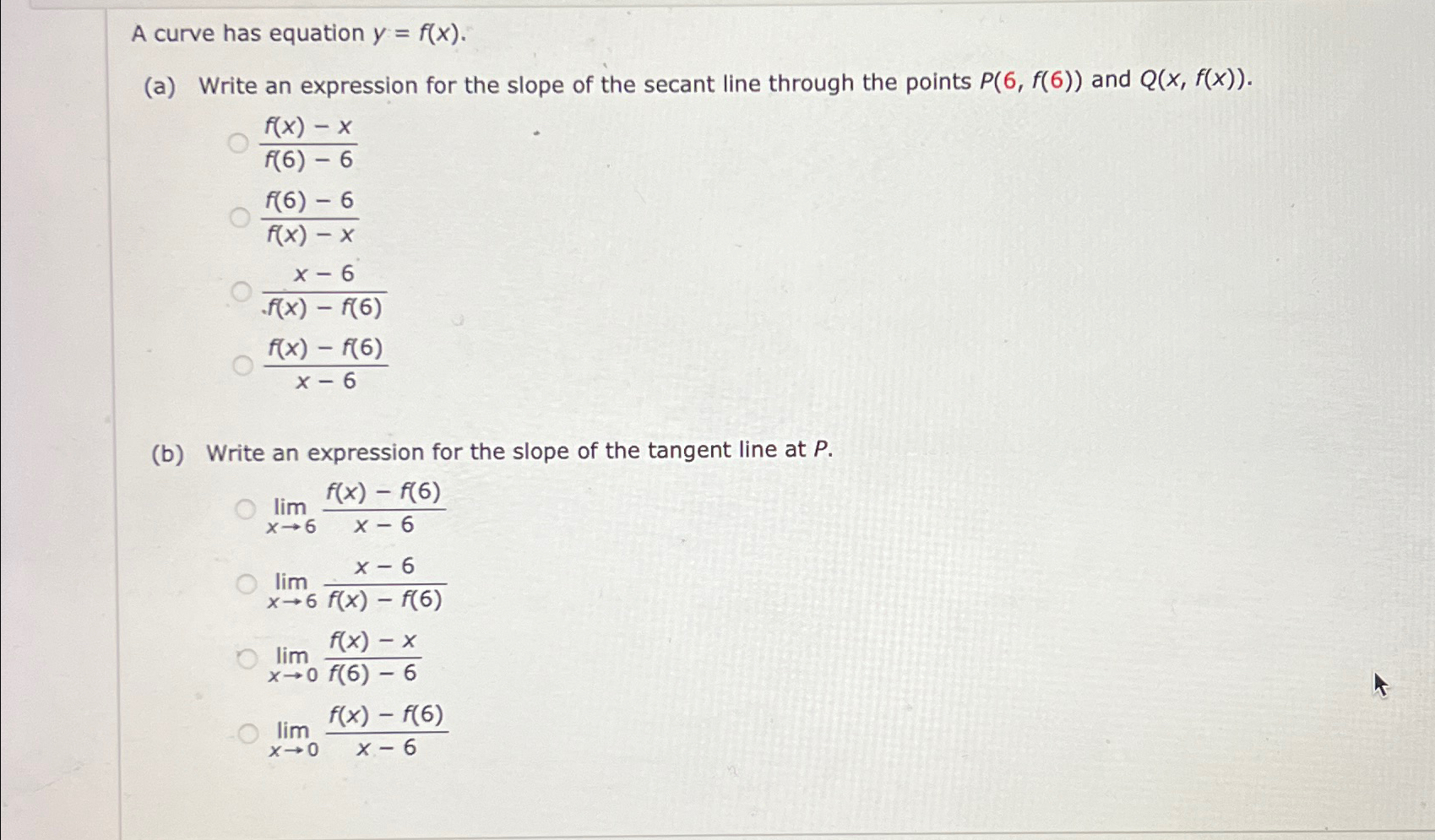 Solved A Curve Has Equation Y F X A ﻿write An Expression