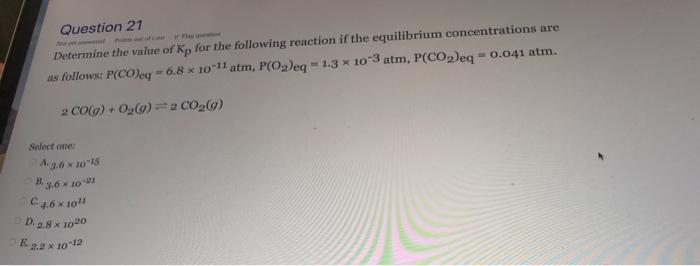 Solved Question 21 Determine The Value Of Kp For The | Chegg.com