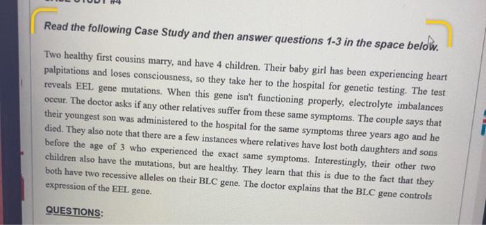 Solved Read the following Case Study and then answer | Chegg.com