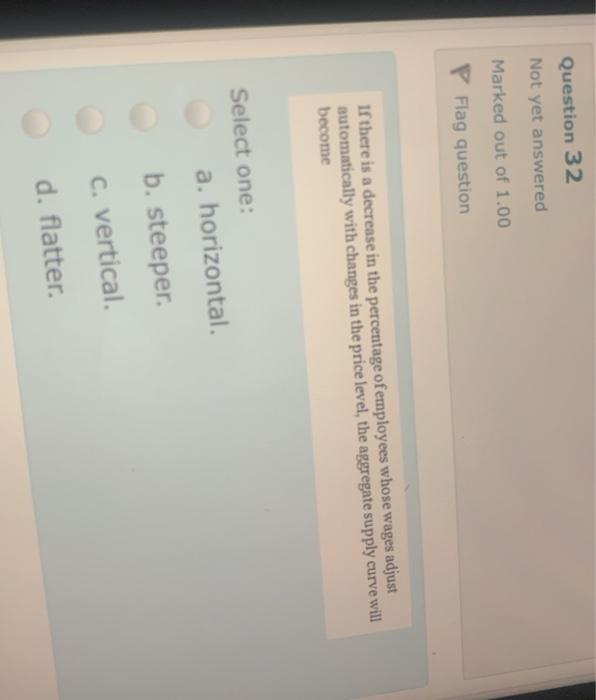 Solved Question 32 Not yet answered Marked out of 1.00 P | Chegg.com