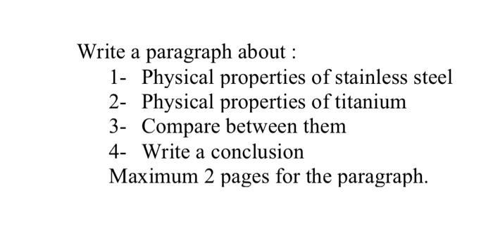 Physical Properties of Titanium
