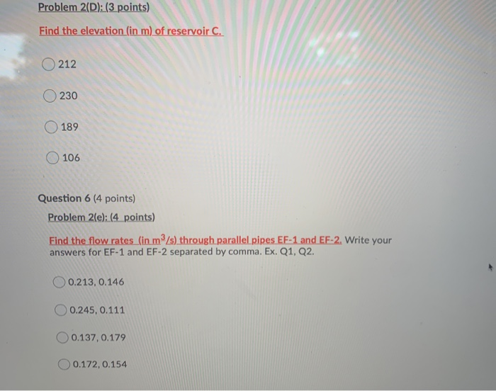 Solved Question 2 (3 points) Problem 2(A): (3 points) NOTE: | Chegg.com