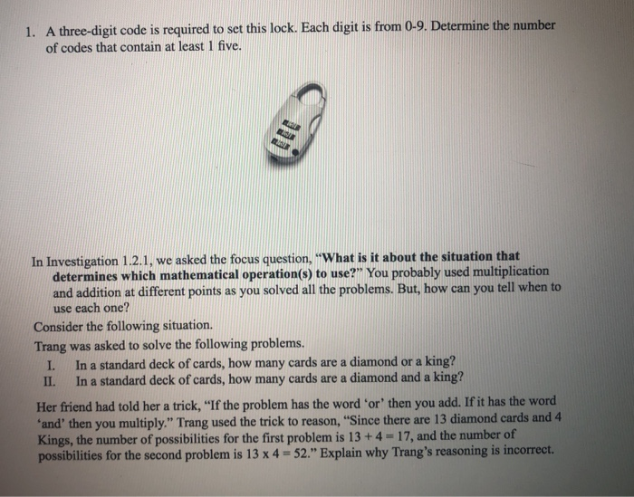 What are all the possible codes for a 3 digit lock from (0 to 9
