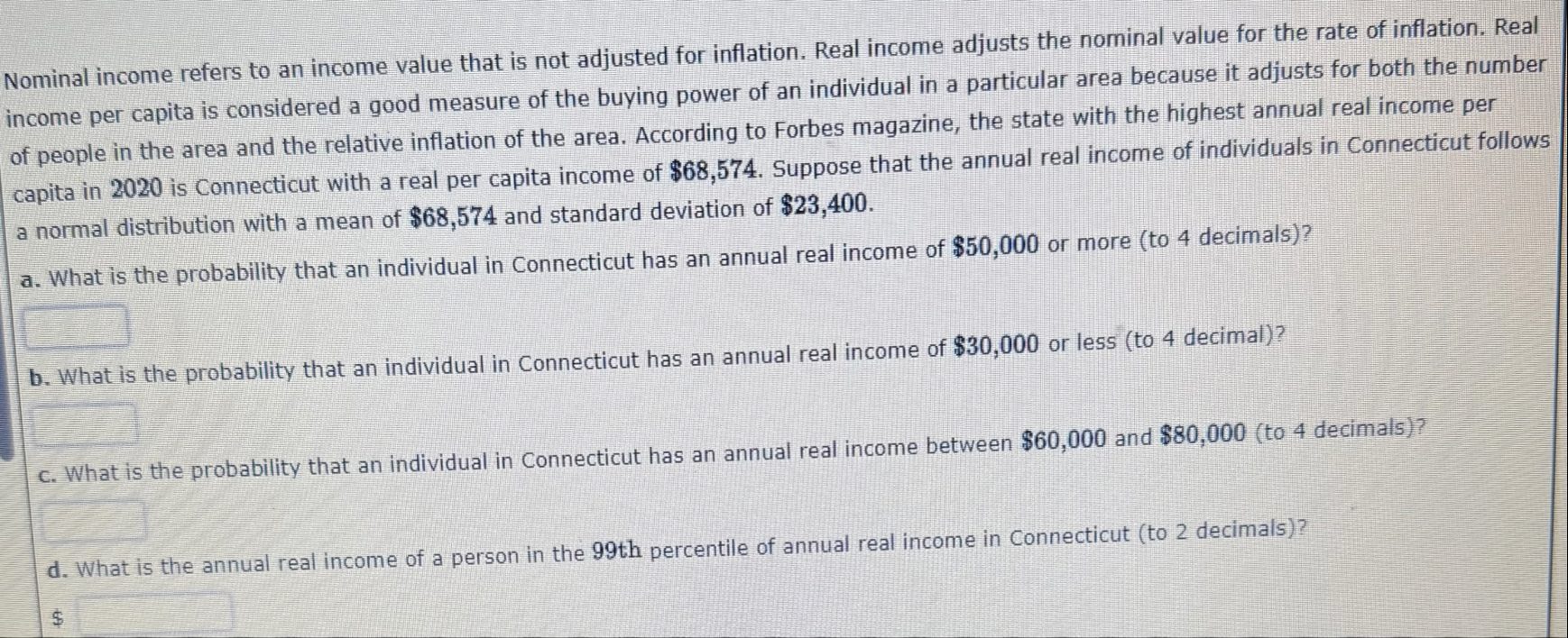Solved Nominal income refers to an income value that is not | Chegg.com