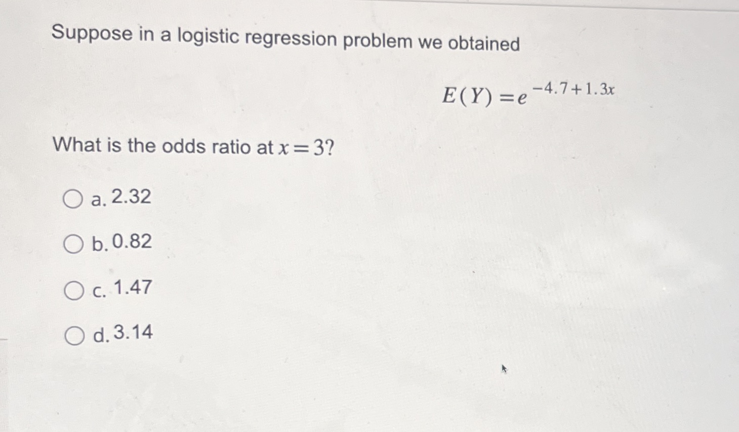 Solved Suppose in a logistic regression problem we | Chegg.com