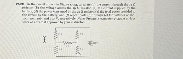 Solved 17.28 In the circuit shown in Figure 17.33, calculate | Chegg.com