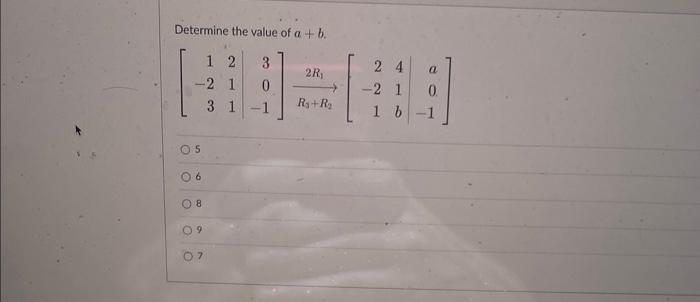 Solved Determine The Value Of A+b | Chegg.com