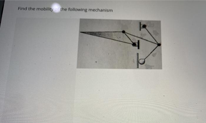 Solved Find The Mobility Of The Following Mechanism | Chegg.com