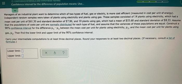 Solved III O CONDENCE INTERVALS AND HYPOTHESIS TESTING | Chegg.com