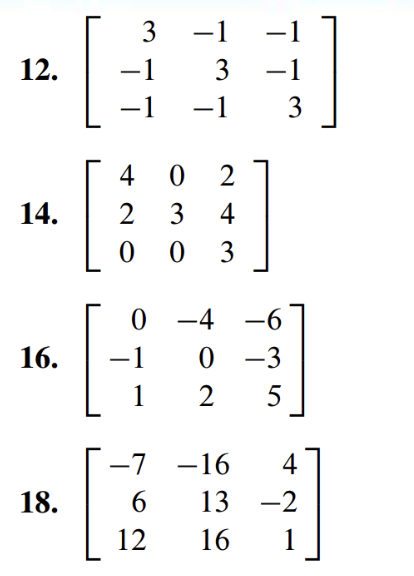 Solved Diagonalize the matrices in Exercises 7–20, if | Chegg.com