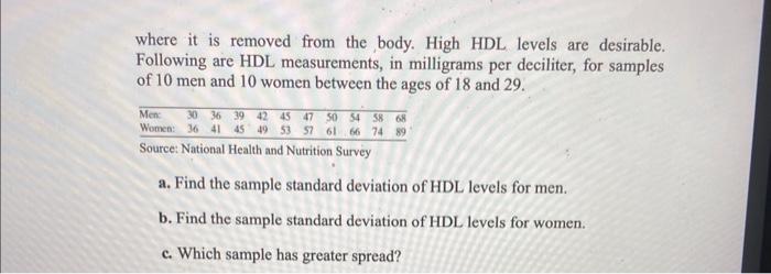 33. Approximate the sample variance and standard | Chegg.com