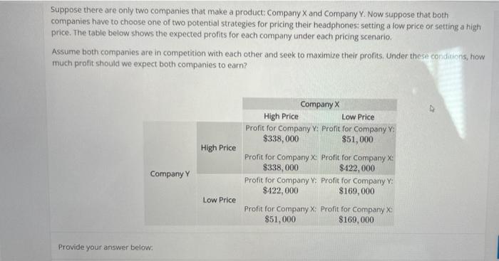 Solved Suppose There Are Only Two Companies That Make A | Chegg.com