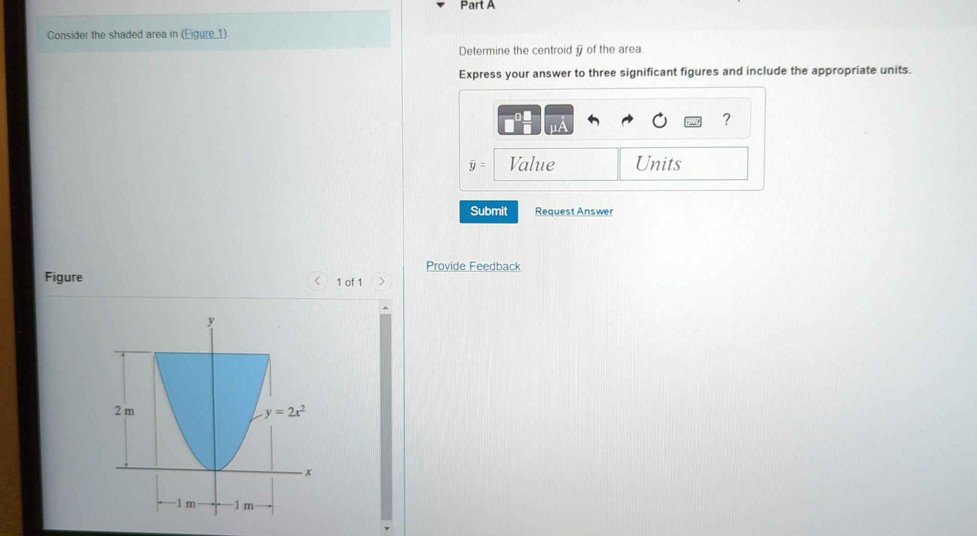 Solved Consider the shaded area in (Figure 1). Determine the | Chegg.com