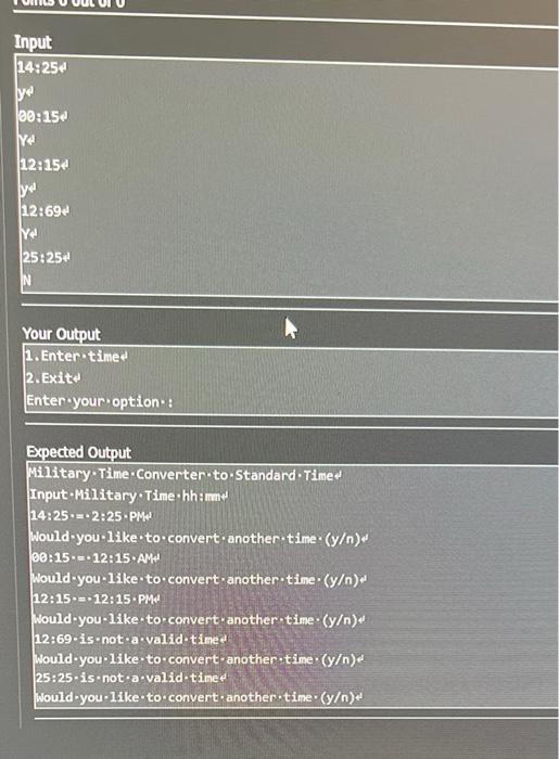 Solved Savitch_SthEd_Chap5_Prob1_TimeConverter Convert from | Chegg.com